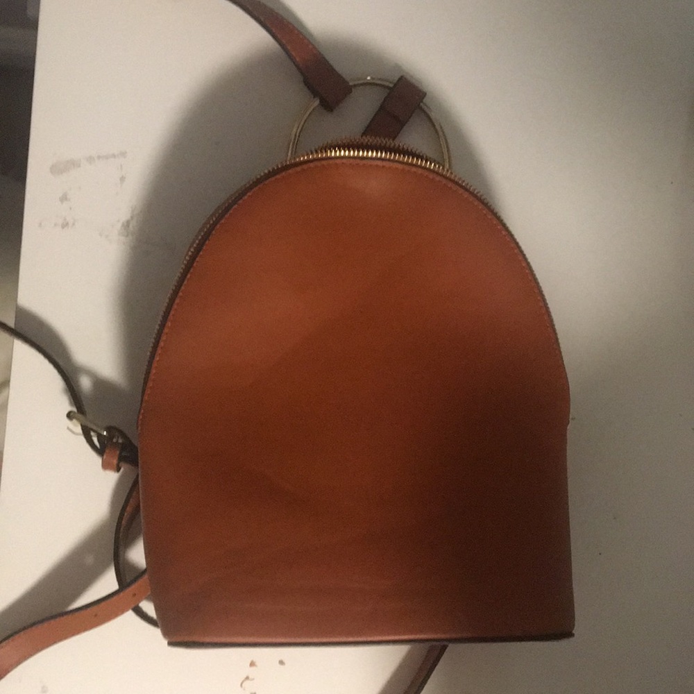 Cute brown mini backpack